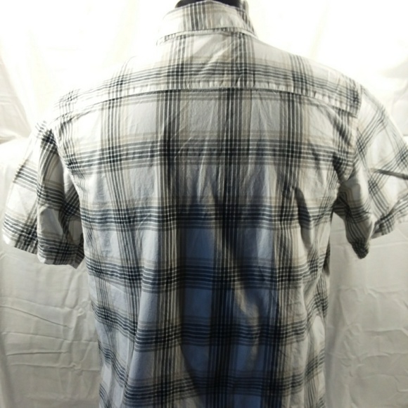 columbia plaid shirt sleeve short Sz M - Picture 2 of 3